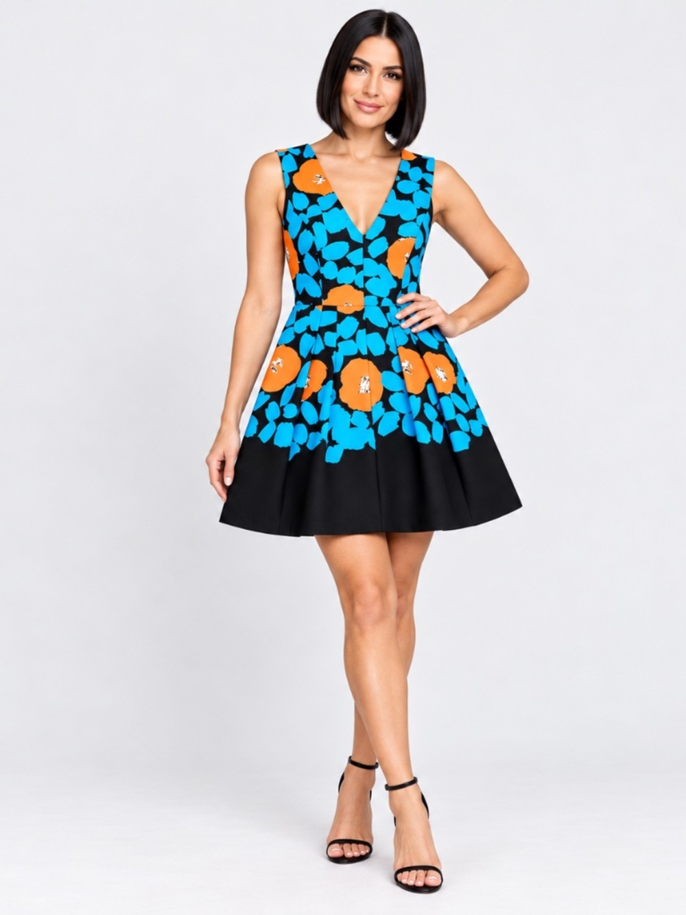 Plenty by Tracy Reese | Floral Fit & Flare Mini Dress | Size 2 Petite